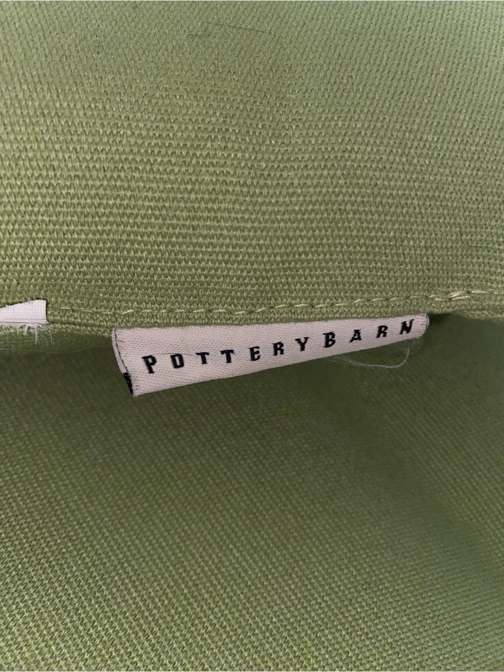 Pottery Barn Light Green Tie-On Seat Cushions - Set of 2